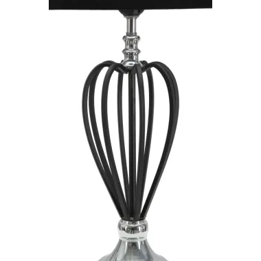 LAMPA STOŁOWA DARKY SILVER 28X56 cm MIN 2